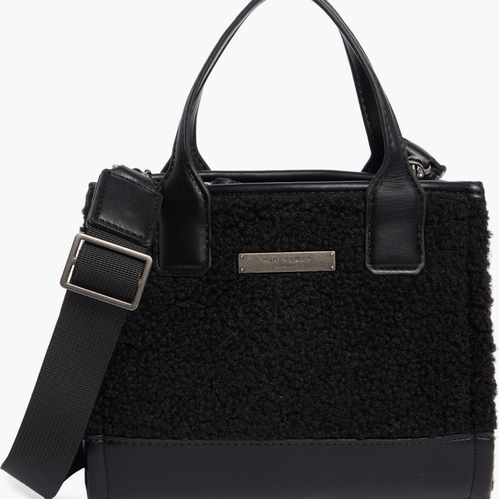 Kurt Geiger Shearling Black Bag